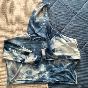 Tie dye Cropped hoodie
